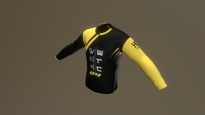WTC24_shirt_gold/yellow 3D Model