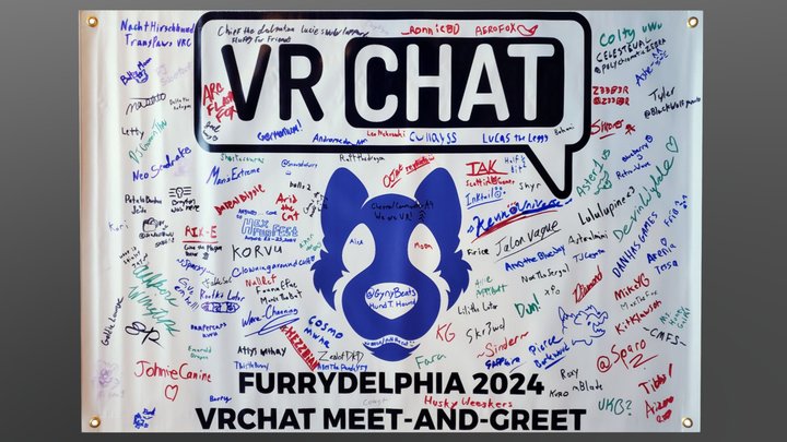 VRChat Banner (Furrydelphia 2024) 3D Model