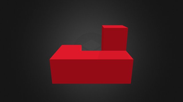 Red Piece 3D Model