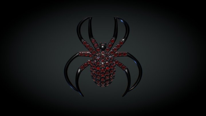 Redback Spider 3D Model