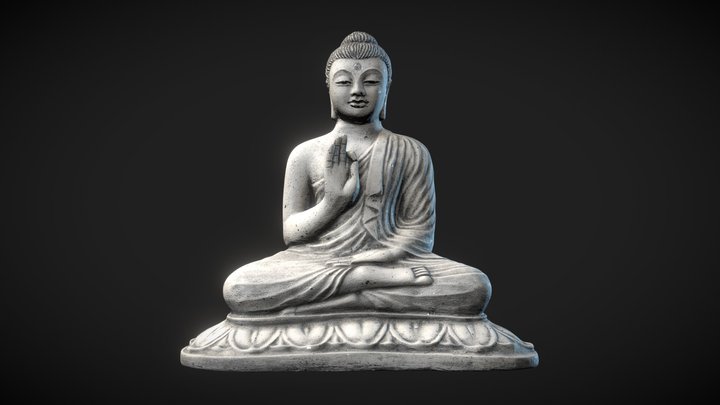 Buddha Statue Photoscan 3D Model