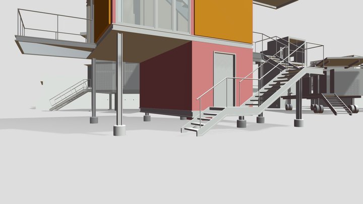 Case Study Village 3D Model