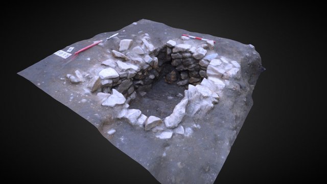 Southgates - Medieval stone-lined pit 3D Model