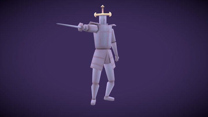 Sword Knight 3D Model