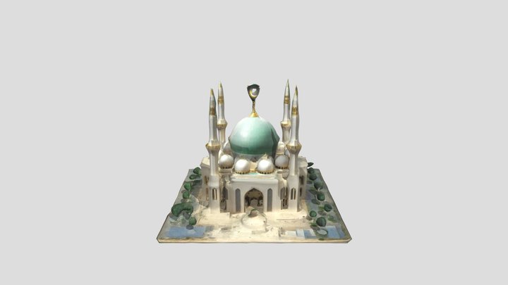 انشاء لي مسجد كبير 3D Model