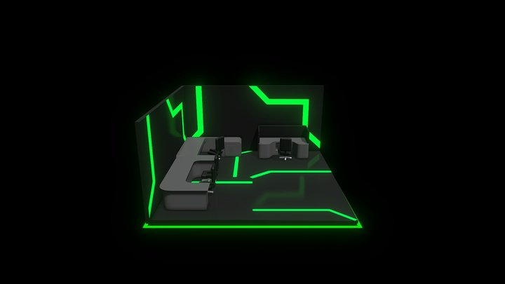 Office Sci-fi 3D Model