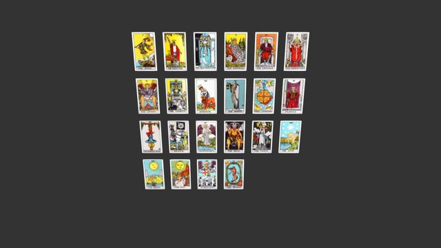Tarot Cards 3D Model