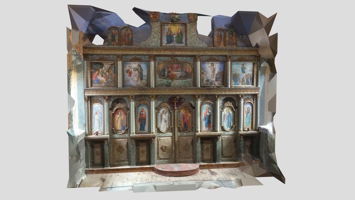 Валевац иконостас 3D Model