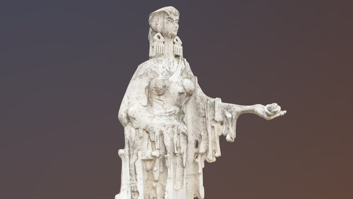 Thracian Woman Statue 3D Model