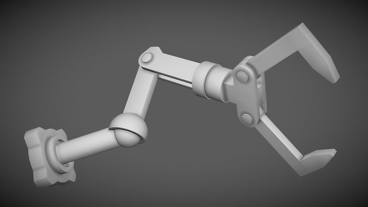 Robot Arm - Blender (Mechanically Rigged) 3D Model