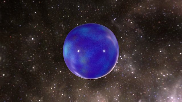 Galaxy Bowling Ball 3D Model