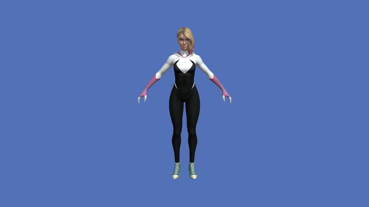 Marvel Future Fight-SpiderGwen SpiderVerse 3D Model
