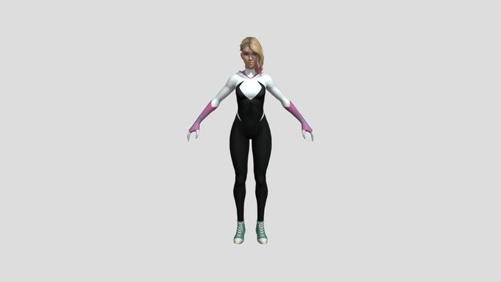 Marvel Future Fight-SpiderGwen SpiderVerse 3D Model