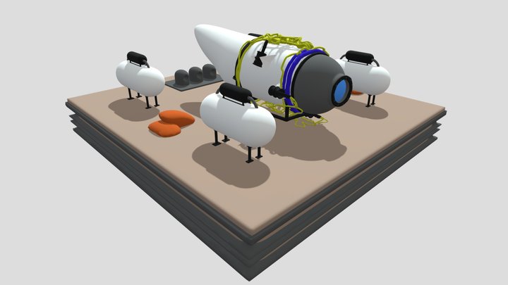 Oceangate Submersible 3D Model