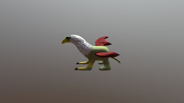 Griffon Dragon 3D Model