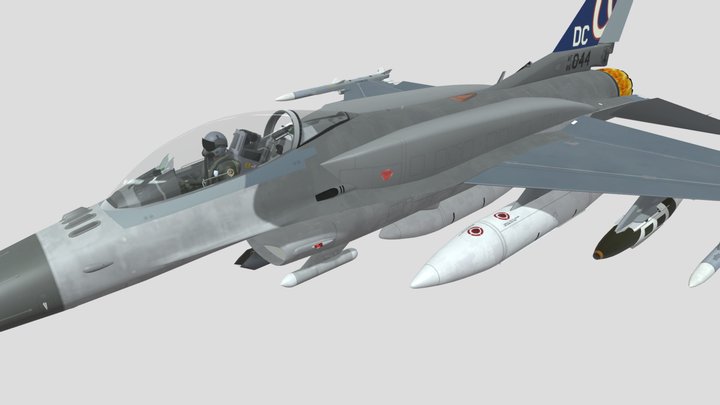 F16 Block 70 - Design 2 – Modello 3D gratuito STL
