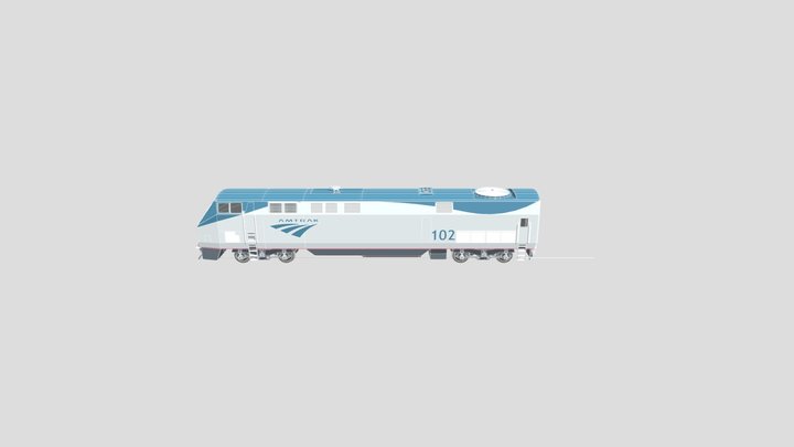 Amtrak P42DC 102 3D Model