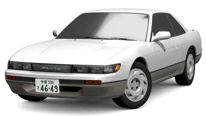 1992 Nissan Silvia S13 3D Model