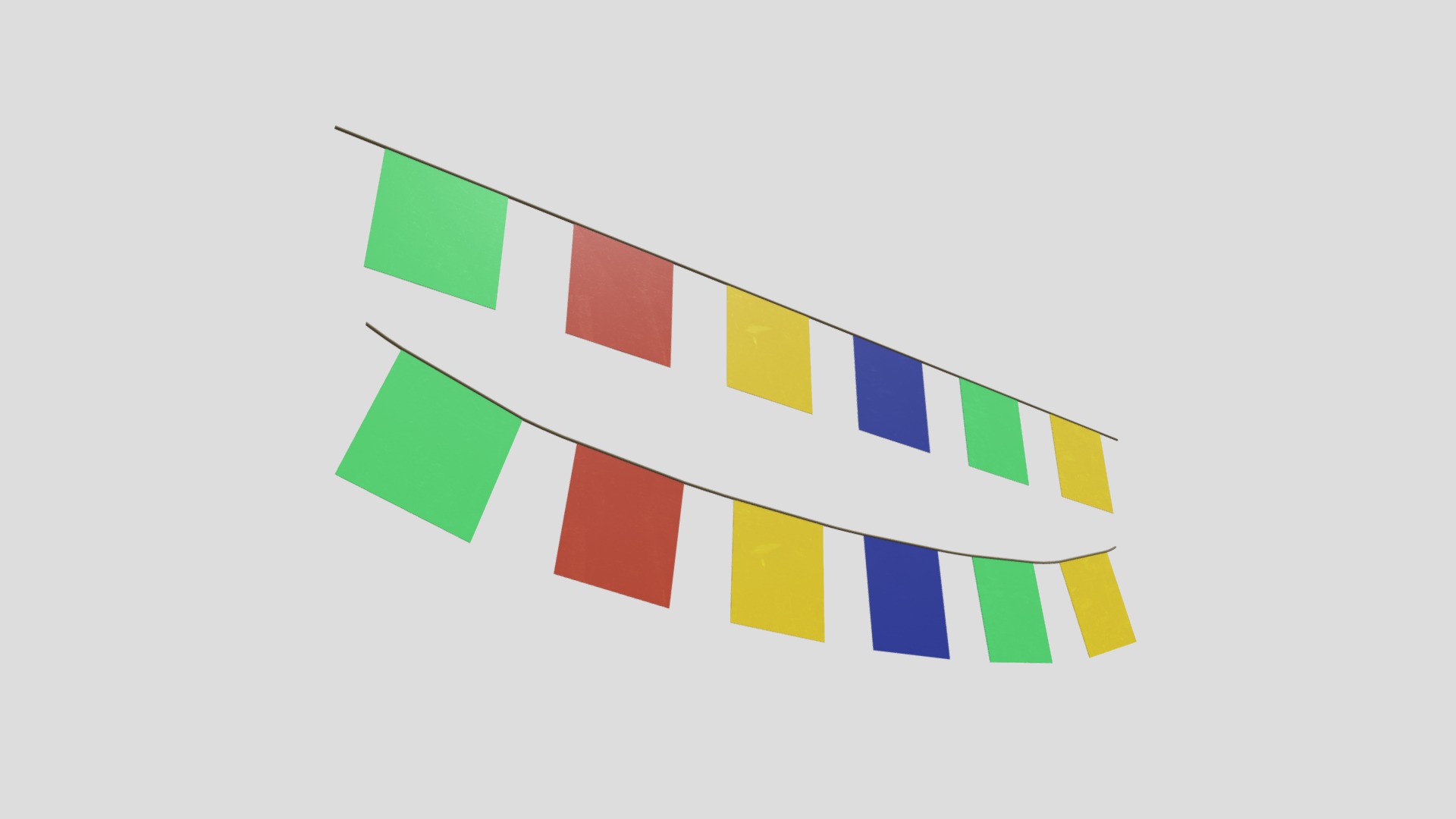 3D model Pennant 2 - This is a 3D model of the Pennant 2. The 3D model is about chart.