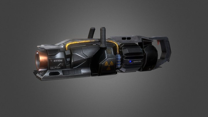 Futuristic Gun 3D Model