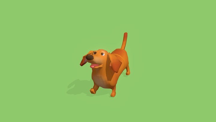 3-Part-Dog 3D Model