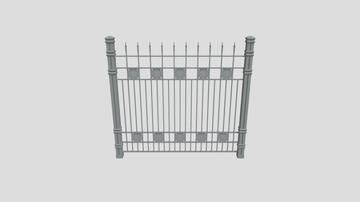 Забор Forged fence 3D Model