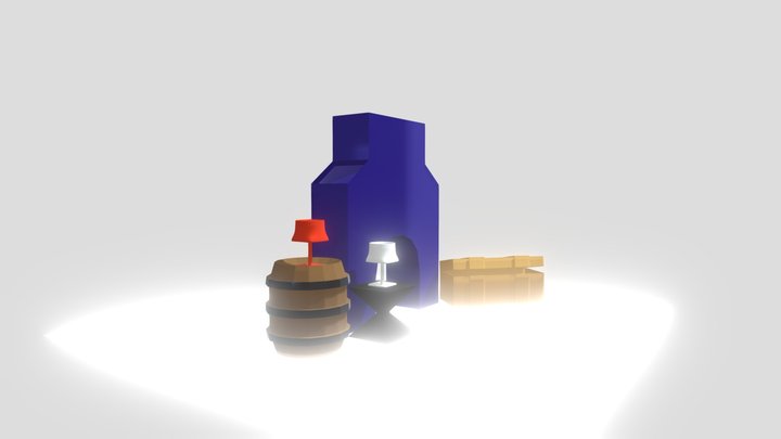 blender test scene 3D Model