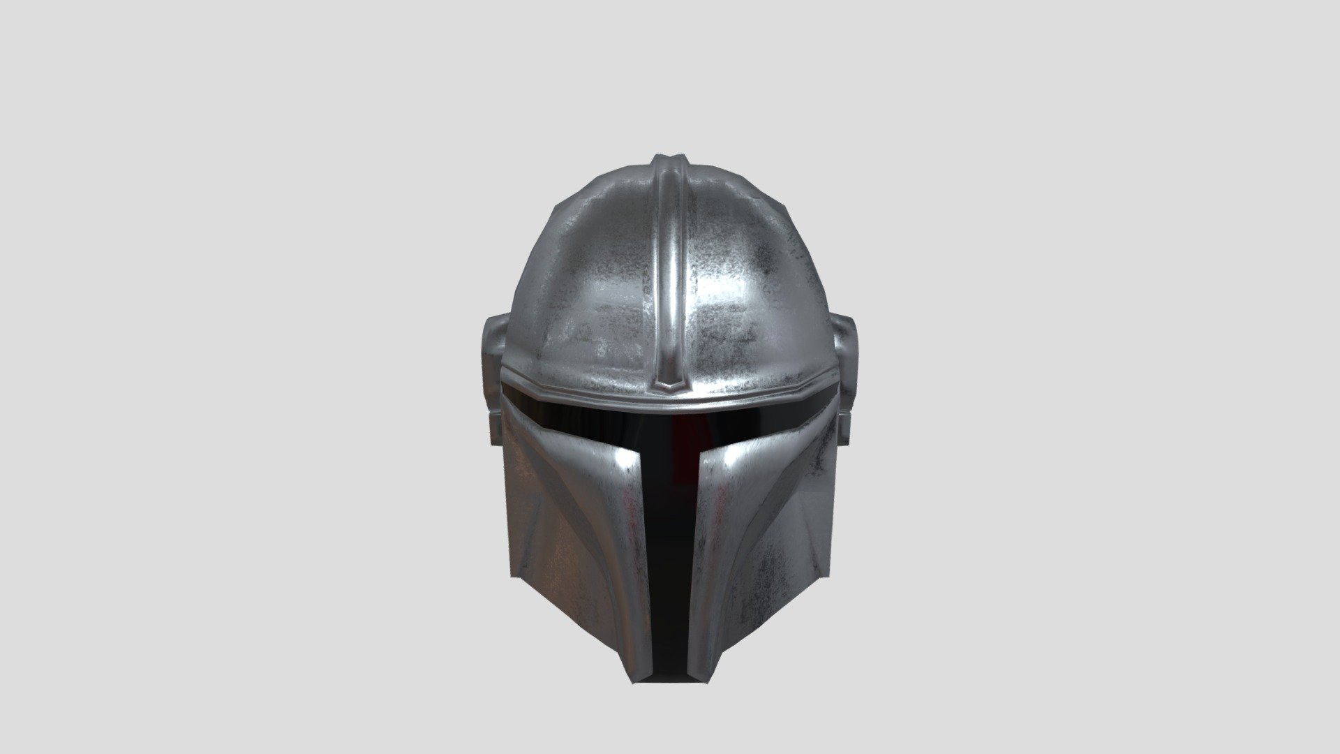 Low Poly: Mandalorian Helmet