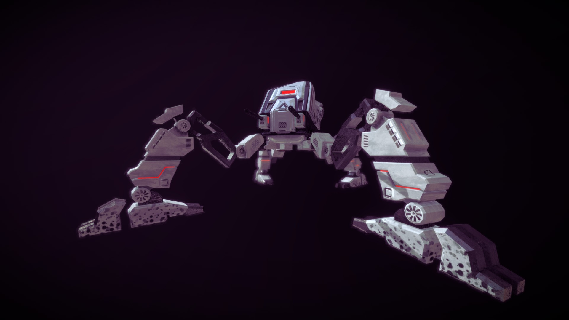 Mech Crawler - 3D Model By Ruben Seij (@rub.seij) [6faf2fe] - Sketchfab