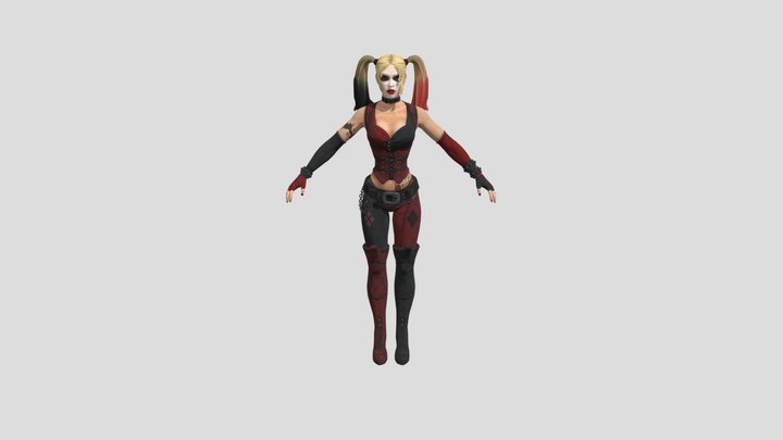 AC Harley Quinn (Rigged) 3D Model