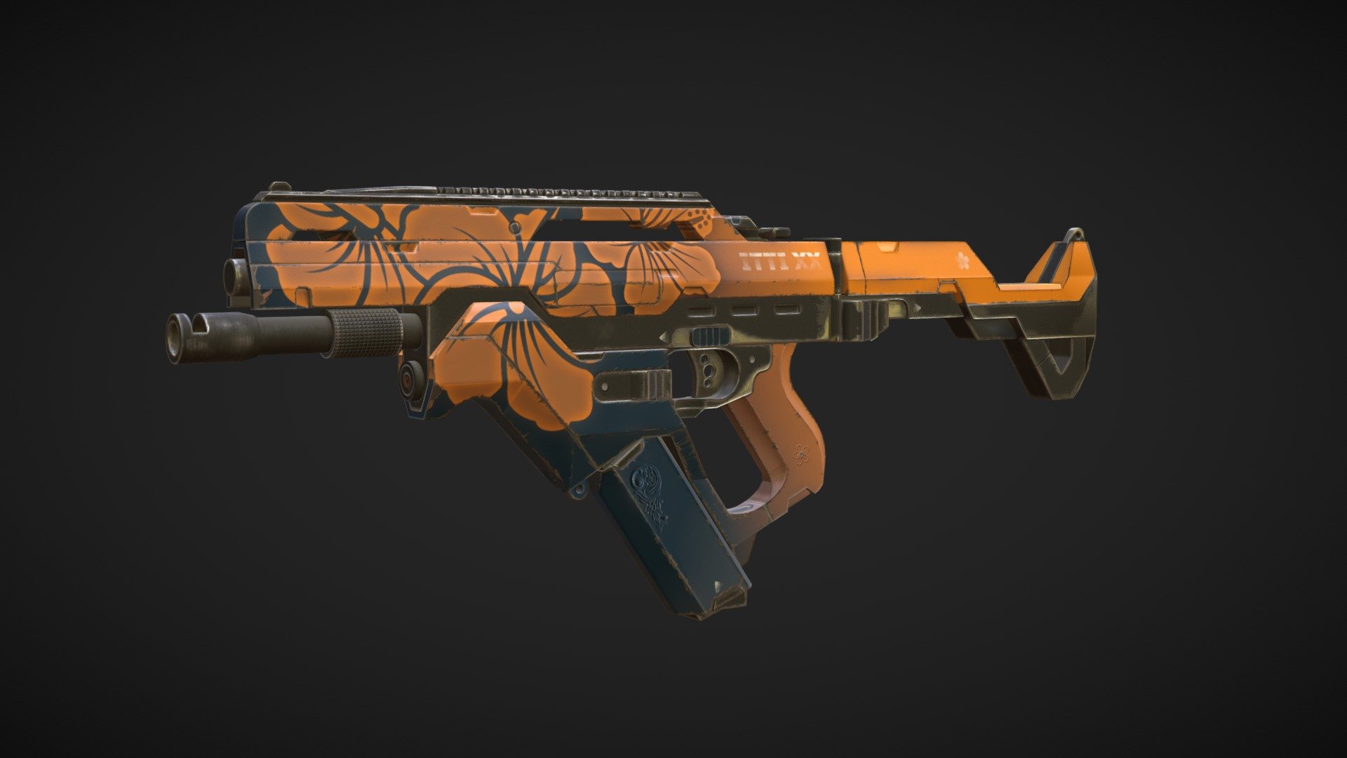 Scifi SubMachine Gun (SMG) - 3D model by Saida Kramer (@aurmaind ...