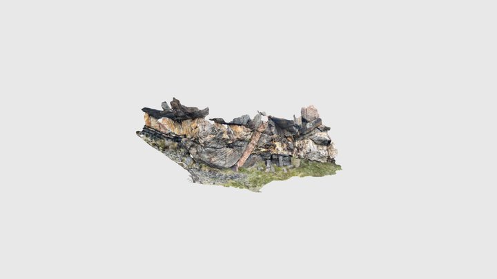 Rocks at Badcall, Lewisian Gneiss Complex 3D Model