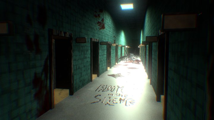 Hospital Corridor Horror Game 3D Model