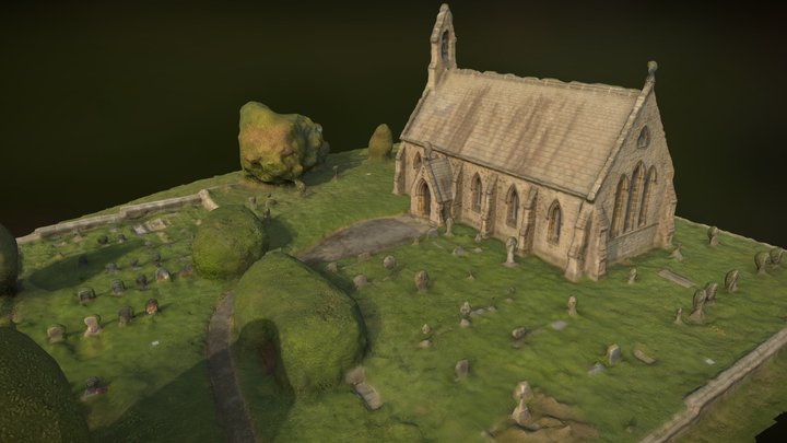Farnley All Saints Church,Yorkshire (Exterior 2) 3D Model