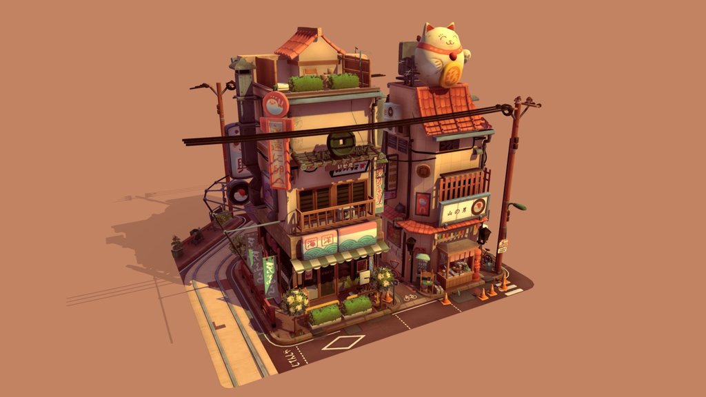 Littlest Tokyo Sunset - 3D Editor Challenge