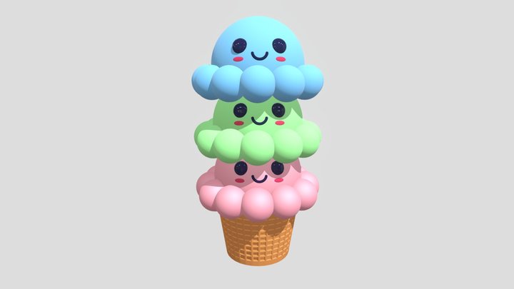 This Model is Cute and Kawaii 3D Model