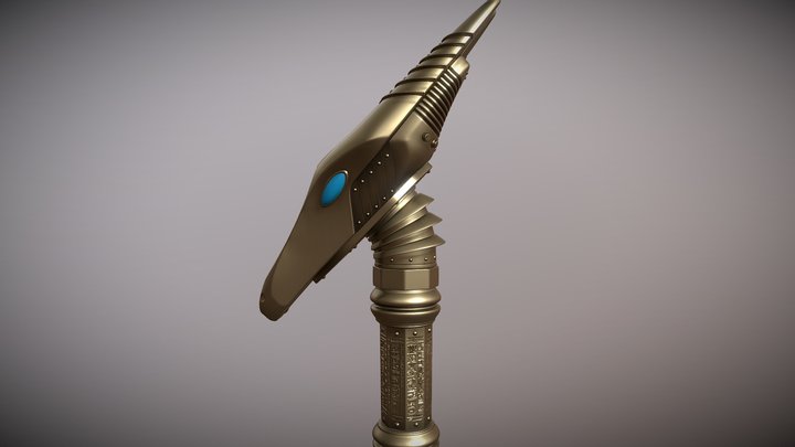 The staff of Anubis 3D Model