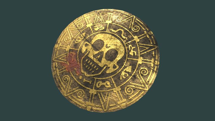 Pirate coin 3D Model