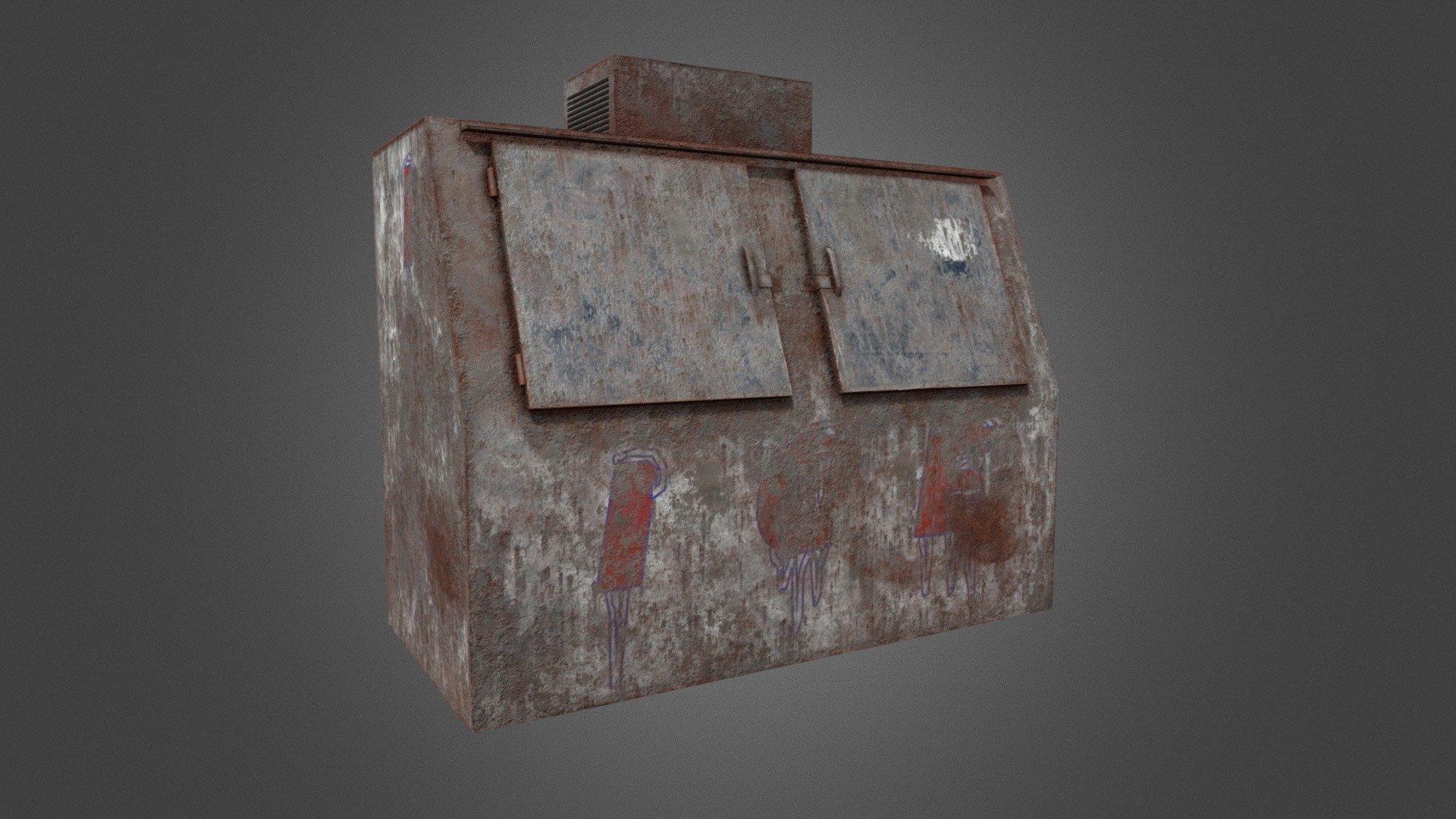 Rusted Ice Vending Machine-Realistic PBR Lowpoly - Buy Royalty Free 3D ...