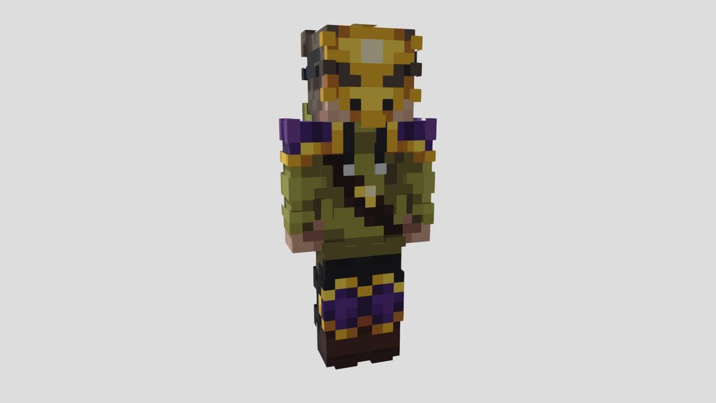 FerreMC 3D Model – Minecraft Style Character