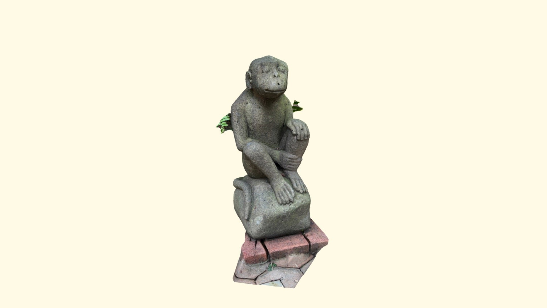 Sang Nila Utama Garden Stone Sculpture Monkey