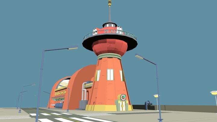Planet Express Headquarters - Futurama 3D Model