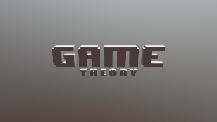 Game Theory logotype 3D Model