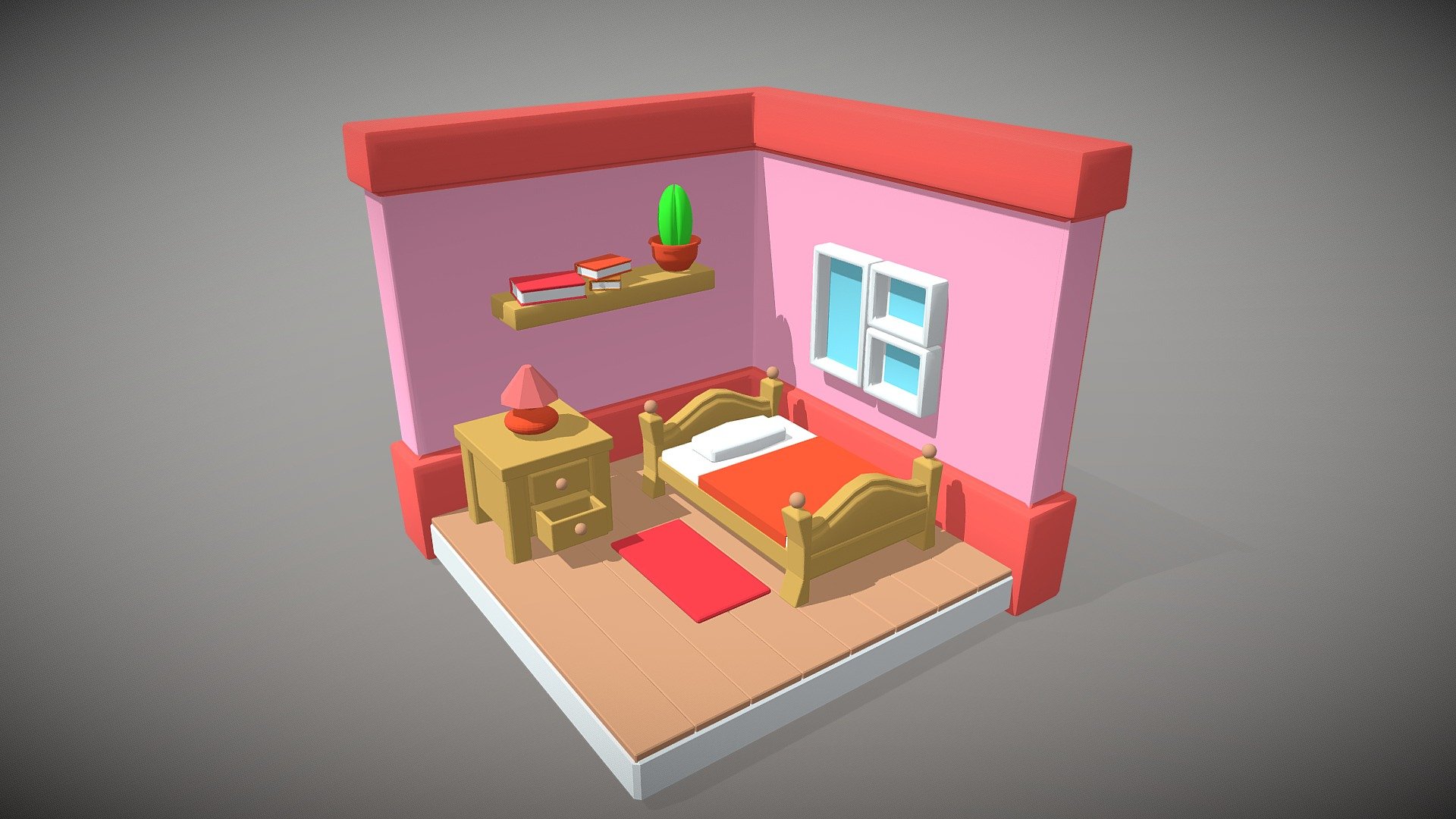 Sleeping corner - Download Free 3D model by CGulia [6fb9ea6] - Sketchfab