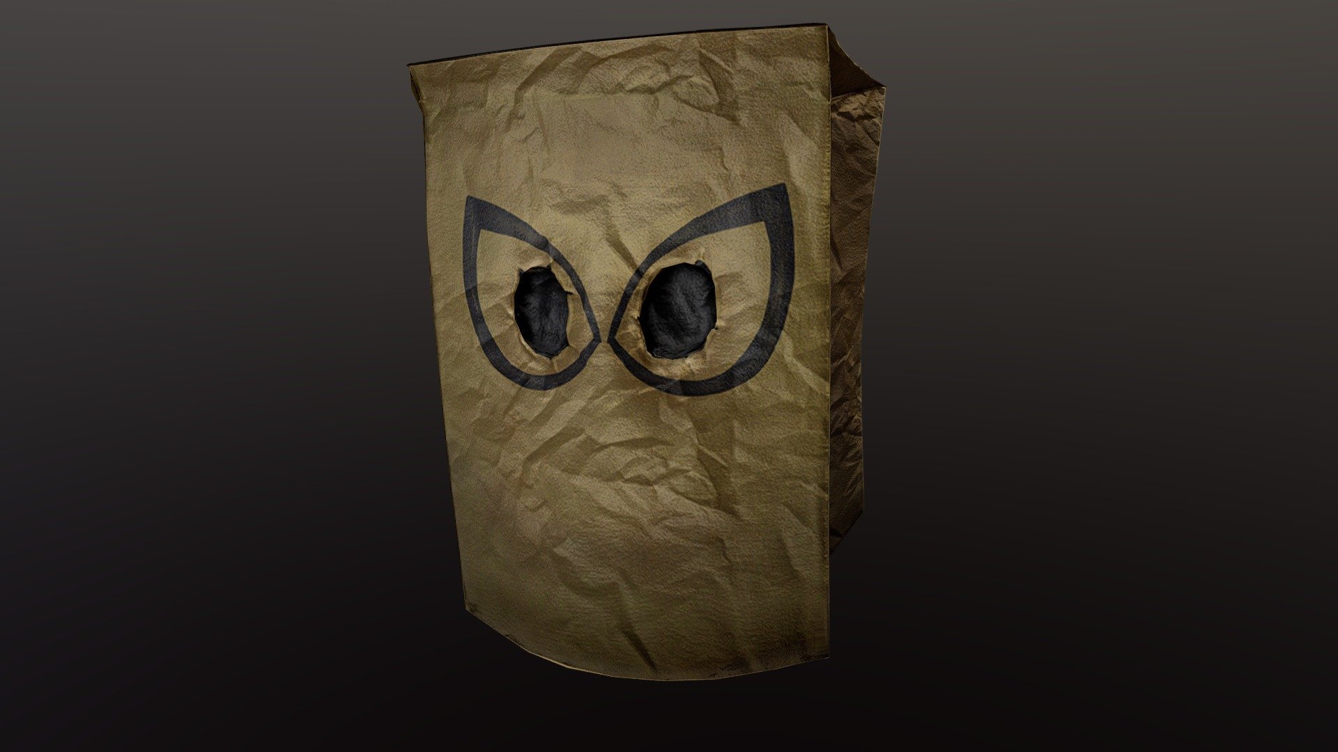 Brown Paper Bag Mask