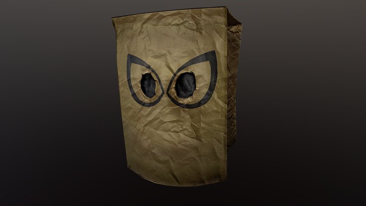 Paper Bag Mask model - TurboSquid 1724806