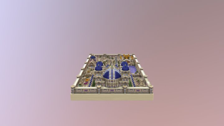 Minecraft desert city 3D Model