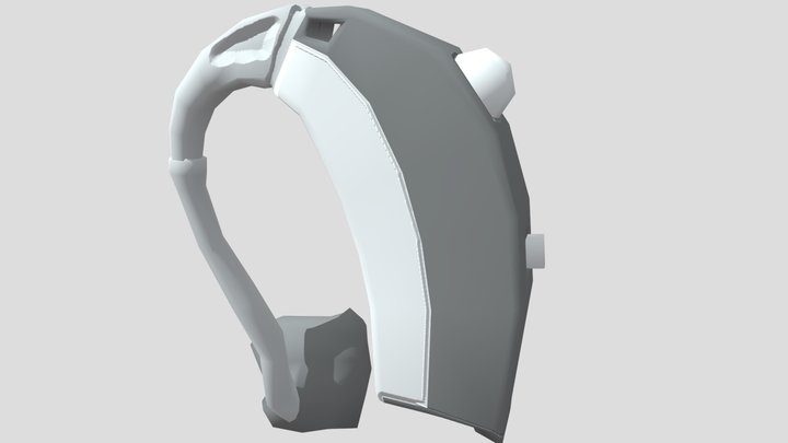 Hearing Aids Low Poly 3D Model