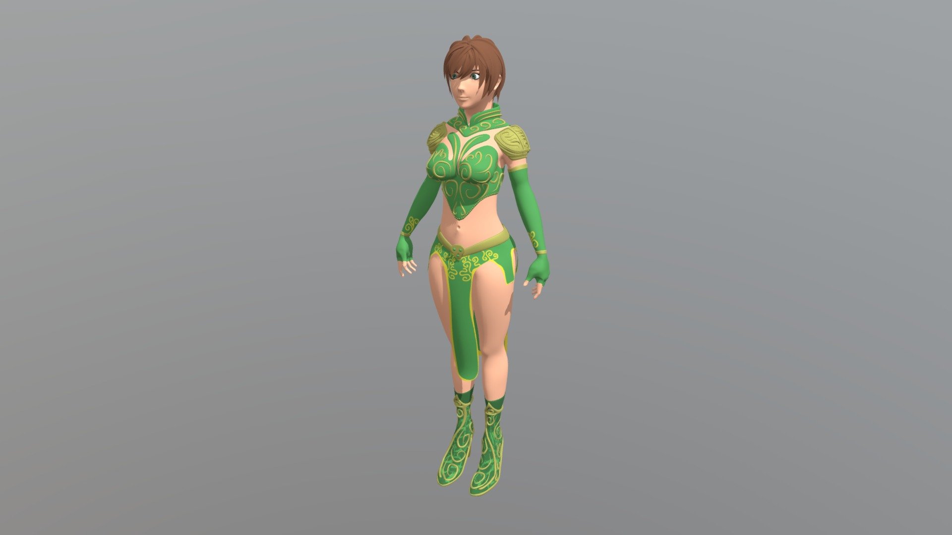 Female Warrior Download Free 3d Model By Jerrylxia [6fbccec] Sketchfab