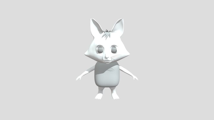 Fuzzy the Possum 3D Model